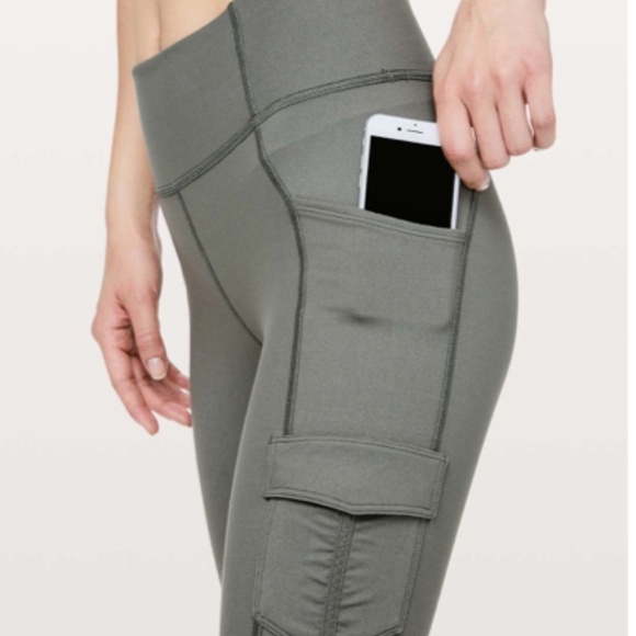 Lululemon Scenic Route 7/8 Tight *25" Grey Sage - Picture 5 of 11